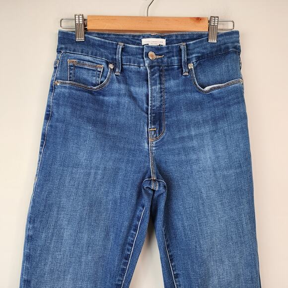 Good American Good Legs Straight Jeans Blue 007 Stretch Denim 6/28 - Picture 3 of 9